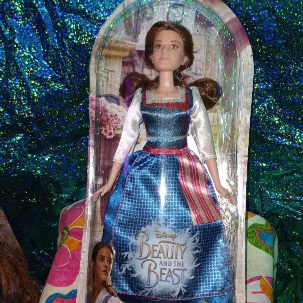 Disney Beauty & The Beast Live-Action Belle Doll Peasant Dress Attire NIB